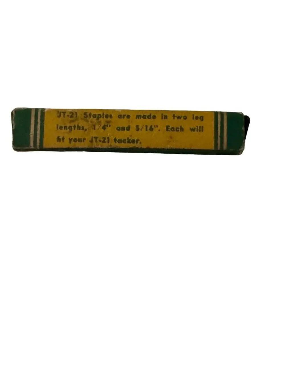 Vintage Arrow Staples JT-21 1/4 Inch Tack Pointed Staples Box 1000 Genuine Faste